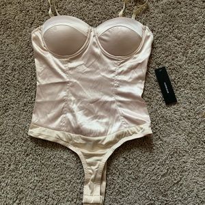 NWT Lulu’s Silk Bodysuit